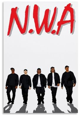 YHNGFDSKNB N.W.A Singer Album Cover Music Series Poster auf Leinwand, Wanddekoration, Raumdekoration, 30 x 45 cm, ohne Rahmen