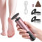Electric Foot File Hard Skin Remover, 2-in-1 Rechargeable Electric Foot Callus Remover Nail Grinder Speed Adjustable, Pedicure Sets for Dry Dead Skin Cracked Heels Calluses(Pink)