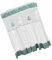 VILLCASE coperchio della lavatrice rondella copri lavatrice per esterno macchina essicatore Accessorio per protezione per lavasciuga Poliestere (poliestere) Green