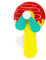 Hand Cooling Fan, Manual Press Fan, Safe Edges with Cute Design, Portable Breeze for Summer Camping, Handheld Cooler, Bedroom Use, Personal Party Favors, 2.95x1.38x5.51 Inches