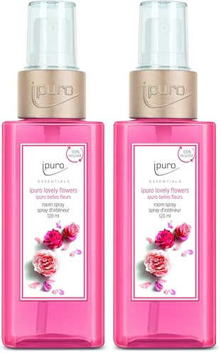 ipuro - erfrischendes ipuro lovely flowers Raumspray - dezentes Duftspray mit frischen & blumigen Noten - stilvolles Room Fragrance für ein puristisches Dufterlebnis in jedem Raum 120 ml