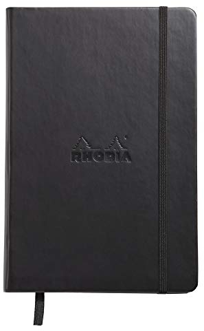 Rhodia 118669C Web Notebook (DIN A5, 14,8 x 21 cm, elfenbein, blanko, 90 g, 96 Blatt) 1 Stück schwarz