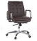 hjh OFFICE 600934 Chefsessel Villa 10 Leder Braun hochwertiger Bürostuhl, mittelhohe Rückenlehne, höhenverstellbar