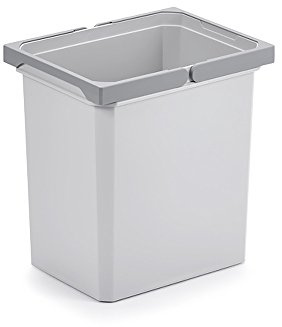Naber Mülleimer | Modell 8012322 | Volumen 15.5L | 230 x 302 x 326 mm | Kunststoff Grau