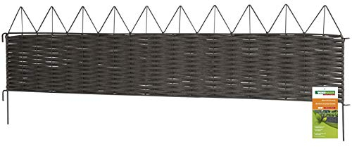 Windhager Beeteinfassung PVC Rattan, 35 x 100 cm