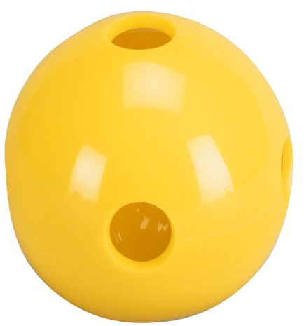 Total Control Sports Hole Ball (Pack of 48), Yellow, 70 Grams