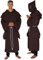 MAYLYNN 14109 - Kostüm Mönch Herren Mönchskutte Mittelalter 3-teilig braun, Größe:M/L
