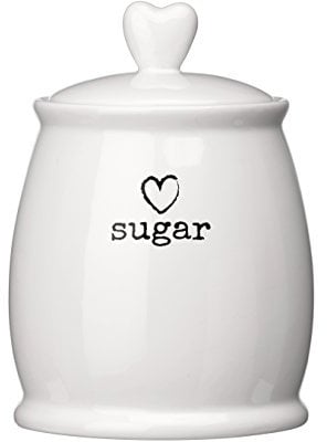 Premier Housewares Charm Sugar Canister, White