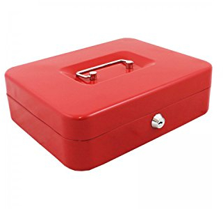 ALCO-Albert 843-12 Geldkassette, 310 x 225 x 75 mm, rot