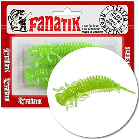 Fanatik Larva 1.6 2 2.5 3 3.5 4.5 4-11cm Gummiköder Gummifisch mit Aroma Fanatic Jig Soft Bait Lure Kunstköder Angeln Köder Gummishad Baitz Lures Twister (003, 3.5)