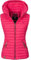 Navahoo Damen Übergangsjacke leichte Steppweste mit Abnehmbarer Kapuze Shadaa Rosa Gr. XXL