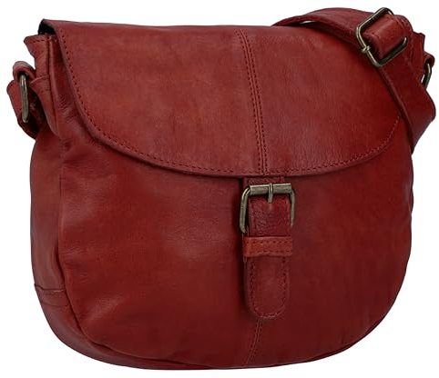 Gusti Handtasche Leder - Candice Damen Umhängetasche Schultertasche Tasche Partytasche Henkeltasche Festivaltasche Tragetasche Braun Leder