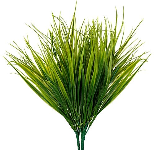 BELLE VOUS Lot de 6 Plantes Artificielles en Plastique - Plante Artificielle Interieur/Extérieur Réaliste pour Maison, Bureau, Jardin et Cuisine - Fausse Plante pour Mariage, Table et Véranda