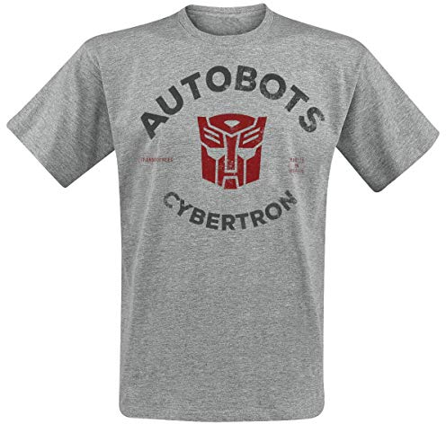 Transformers Autobots Männer T-Shirt grau meliert M, 88% Baumwolle, 12% Polyester, Fan-Merch, TV-Serien
