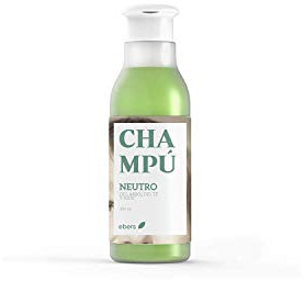 Ebers Champú Neutro de Aloe Vera y Árbol del Té 250 ml. Vegano. Sin parabenos.