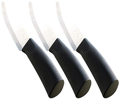 Rosenstein & Söhne Keramikmesser: 3er-Set Keramik-Universalmesser mit 13 cm Klinge (Messer, Messer Keramik, Schäler)