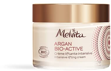 Melvita - Crème Anti-Âge Argan Bio Active Visage - Soin Liftant Intensif et Nourrissant - Tout Type de Peau dès 35 Ans - Naturel à 99%, Certifié Bio - 50 ml