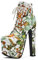 PehuqfY Donna Cerniera Stivali Corti Tacco Alto 17CM/6.69 Pollici Moda Sexy Stretch Pole Dance Nightclub Stivali, Giallo,36