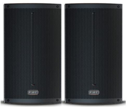 2x FBT X-LITE 112A 12 1200W Powered Speaker Bluetooth Pair