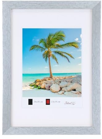 Holz Bilderrahmen Plexi Lifestyle Foto Rahmen Collage Wanddeko Poster HR25: Farbe: Silber | Format: 50x50