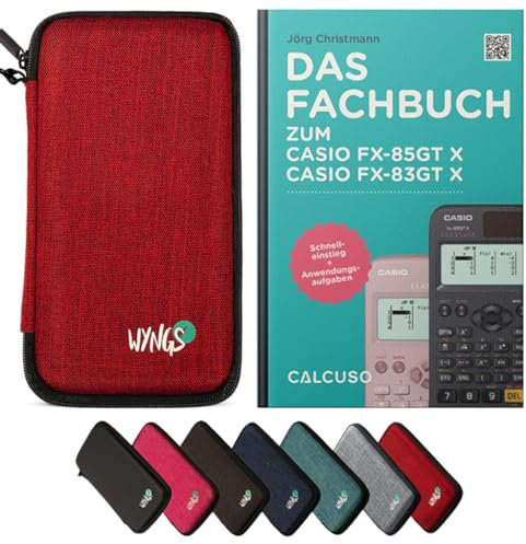 CALCUSO Zubehör Standardpaket Rot kompatibel für Taschenrechner Casio FX-83GT X