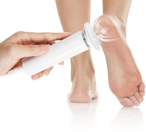 Limador de Durezas Electrico,Borrador de Pelo de Cristal y Archivo de Pie,Indolora Herramienta de Depilación de Exfoliación para Hombres y Mujeres