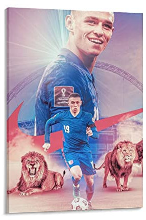Phil Foden Fußball-Superstar-Poster, inspirierend, 20 x 30 cm