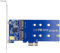 chenyang Adattatore SSD M.2 a PCI-E X1 2 SATA SSD a PCIe 3.0/4.0 Adattatore per scheda di espansione JMB582 Chipset con supporto PCI-E da 12 cm