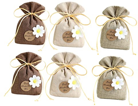 Veemoon 6 STK Sachet-Tasche Kleine Stofftaschen Cold Brew Beutel Beutelbeutel Leer Kleiderbeutel Musselin Taschen Zuckerwatte-Taschen Kleiderschrank Bettwäsche Aus Baumwolle Zubehör