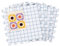 Coopay Spannmatten mit Raster, Matten zum Spannen 4 Pack mit 100pcs T-Nadeln für Stricken Häkeln Spitze, Extra Dicke Ineinandergreifende Blockiermatten 28 cm Granny Square Spannen Schaumstoff Groß