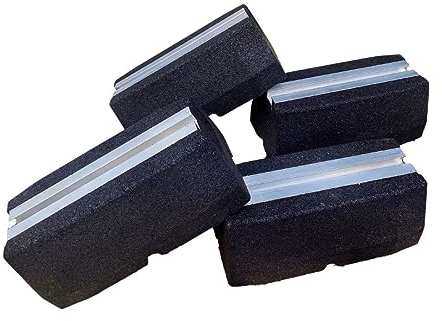 Universal Klimaanlage Bodenkonsole für Split Klima Klimaanlage und Heizung Wärmepumpe Dämpfungssockel für Klimaanlage und Wärmepumpe Antivibrationsfüße aus Gummi (4 x 250/130mm)