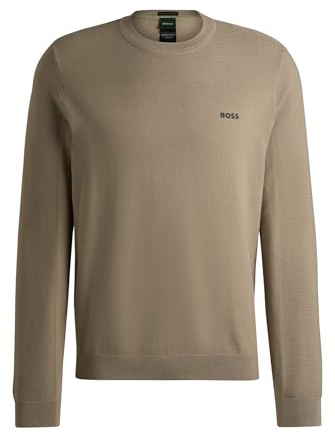 BOSS Herren Momentum-X CN Pullover aus Dry-Flex-Gewebe mit Rundhalsausschnitt und Logo