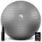 Slim Panda Ballon Pilates, 55-85cm Anti-Slip Ballon de Gymnastique avec Paille de Gonflage, Soft Yoga Ball Équilibre pour Maison, Fitness, Entraînement à l'équilibre