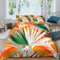 HMLTD Palmenblätter Bettwäschegarnitur Oberbett Set 3D Gedruckter Bunte Muster Für Kinder Mädchen Jungen Und Kissenbezüge Bettwäsche Weich Microfaser Reissverschluss 3 Teilig Double（200x200cm）