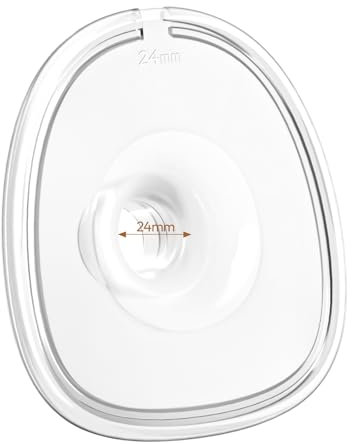 NCVI Silikon Brustaufsatz 24mm Kompatibel mit Händefreier Milchpumpe 8111/8131, Originales Ersatzteil für Tragbare Milchpumpe, 1 Stück