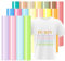 TECKWRAP Hojas de vinilo de transferencia de calor bohemias para planchar en colores pastel, 12 x 12 pulgadas, 18 tonos neutros surtidos para ropa, camisetas compatibles con cortadores de manualidades