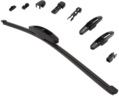 350mm Heckwischer Rear Scheibenwischer Wischerblatt für hinten Heckscheibe mit Adapter System - MAXXONI
