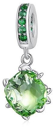 NINGAN 925 Argento Sterling Albero Della Vita Perlina Ciondolo 5a Zircone Fascino, Compatibile Con Le Perle Bracciale Donna, Regalo Di Compleanno