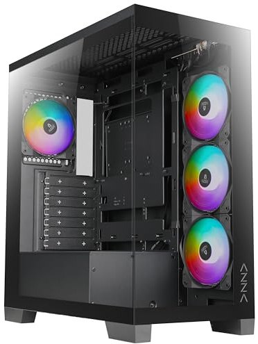 AZZA CSAZ-570B Cove ATX Mid Tower Gaming Gehäuse