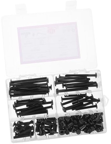 DOITOOL 141piezas Tornillos y Tuercas Para Cuna Kit De Reemplazo De Hardware De Muebles Compatible Camas y Sillas Surtido De Accesorios Para Montaje y Almacenamiento