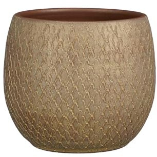 Mica Decorations Blumentopf Madeira - 23x23x23 cm - Terrakotta - Taupe