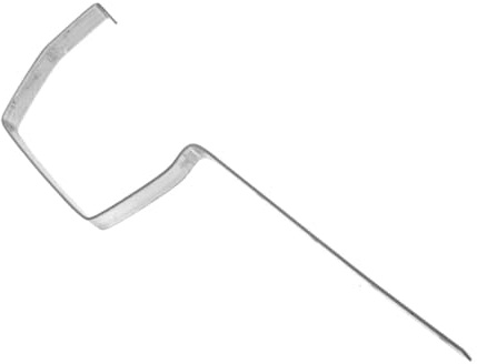HOMOCONO Iron Gutter Stabilizer 200mm Rain Gutter Mount Silver Metal Holder for Protection from Rainwater and Aesthetic Appeal
