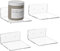 Hexsonhoma 15cm klare kleine Wandregale, Acryl schwimmendes Regal für kleinen Raum, Acryl Display Ledges für Funko Pop Figuren, Home Decor, Pflanzen, Smart Lautsprecher, Digitaluhr, 4-Pack