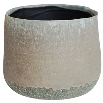 Ivyline Pflanzgefäß, Keramik, Grau, mittelgroß