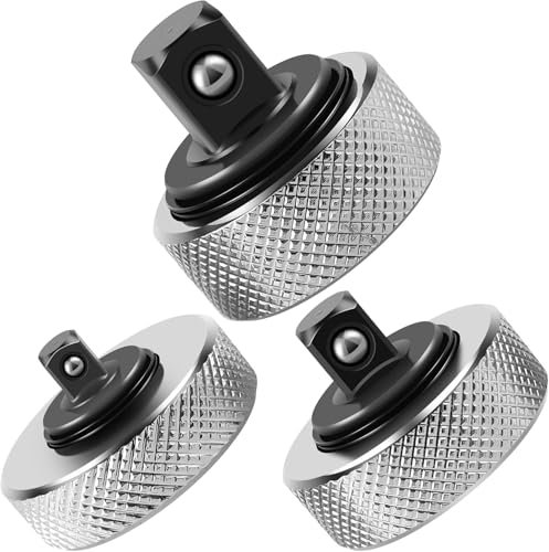 ThxMadam Fingerratsche, 3 Stück Mini Fingerratschen ohne Griff, Handflächen Ratschenschlüssel, Handfläche Ratsche Stecknuss, Umschaltbarer Ratschengriff für Enge Räume, 1/4 3/8 1/2
