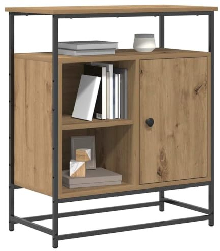 vidaXL Sideboard Artisan-Eiche 69 x 35 x 80 cm Holzwerkstoff, Moderner Esszimmer Sideboard, rechteckig, Robustes Holz, schickes Design, stilvolle Stauraumlösung