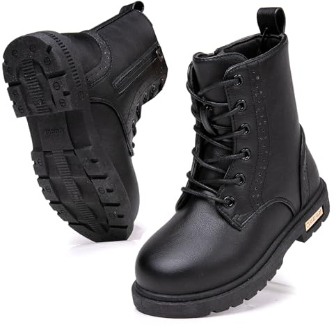 Daclay Boys Girls Comfy Walking Boots Kids Winter Shoes Fashion for Fall Casual Outdoor Footwear