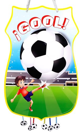 CHEERSET Piñata für Fußball zum Geburtstag, groß, Dekoration für Kinderpartys für Jungen und Mädchen, große Pinata zum Befüllen mit Spielzeug und Süßigkeiten