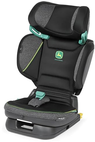 PEG Viaggio Flex Seggiolino Auto i-Size con ISOFIX, 100-150 cm, 3-12 Anni, 15-36 kg, Pieghevole, Reclinabile, Tecnologia Avanzata, John Deere