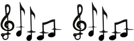 Aboiled Music Note Wall Sconce Metal Wall Sconce Candle Holder Wall Mount Tea Light Candle Holders Musical Symbol Candle Holder